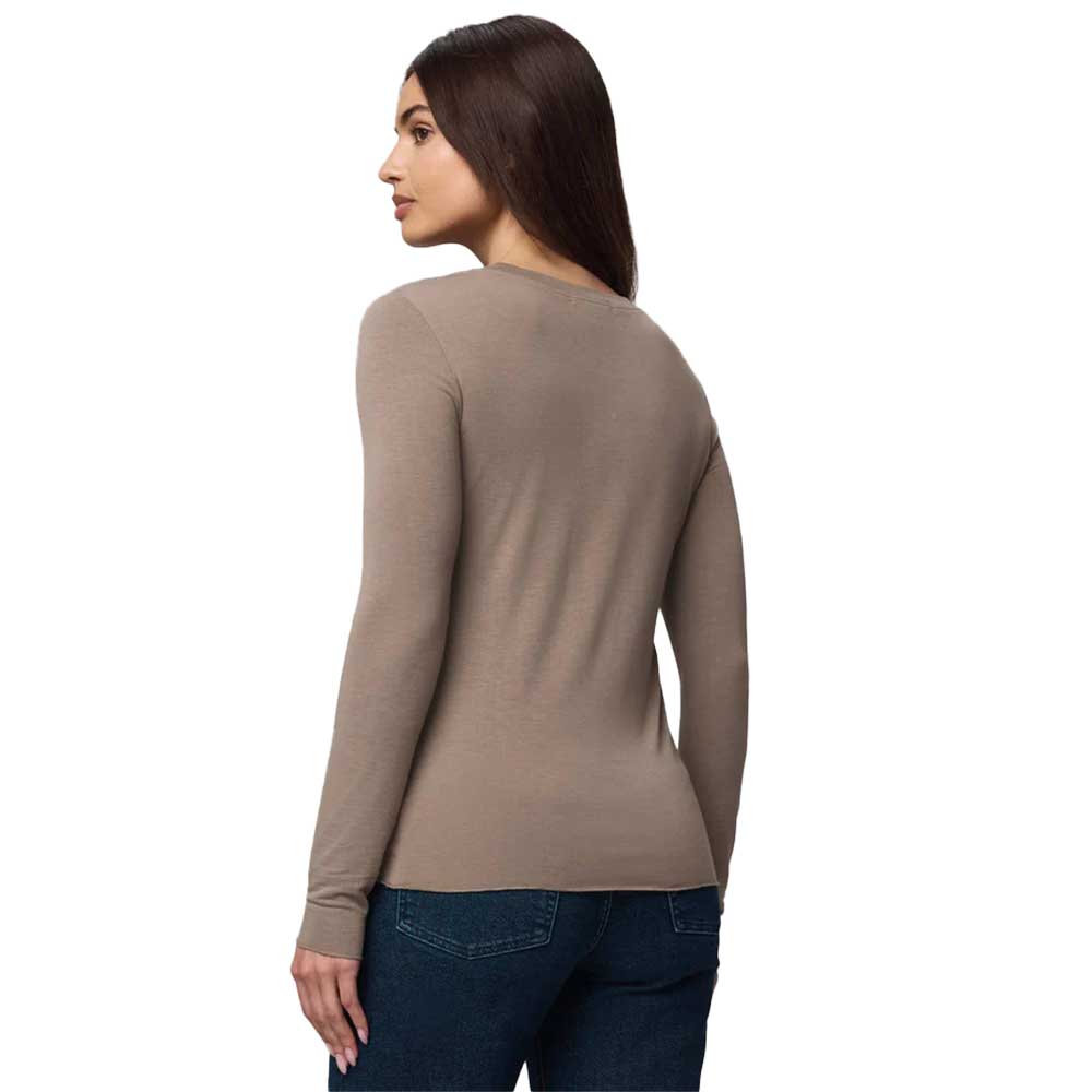 Women's Bamboo Long Sleeve Tee - Cedar Brown