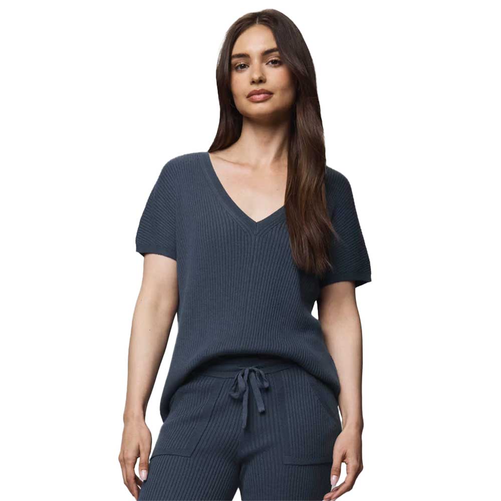 Women's Georgie V-Neck Sweater - Ice Navy