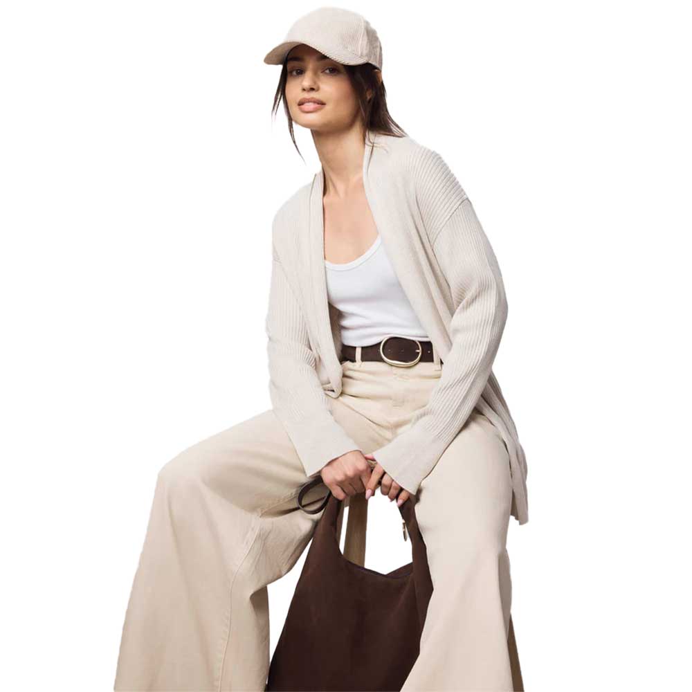 Women's Georgie Open Cardigan - Pale Oak Heather