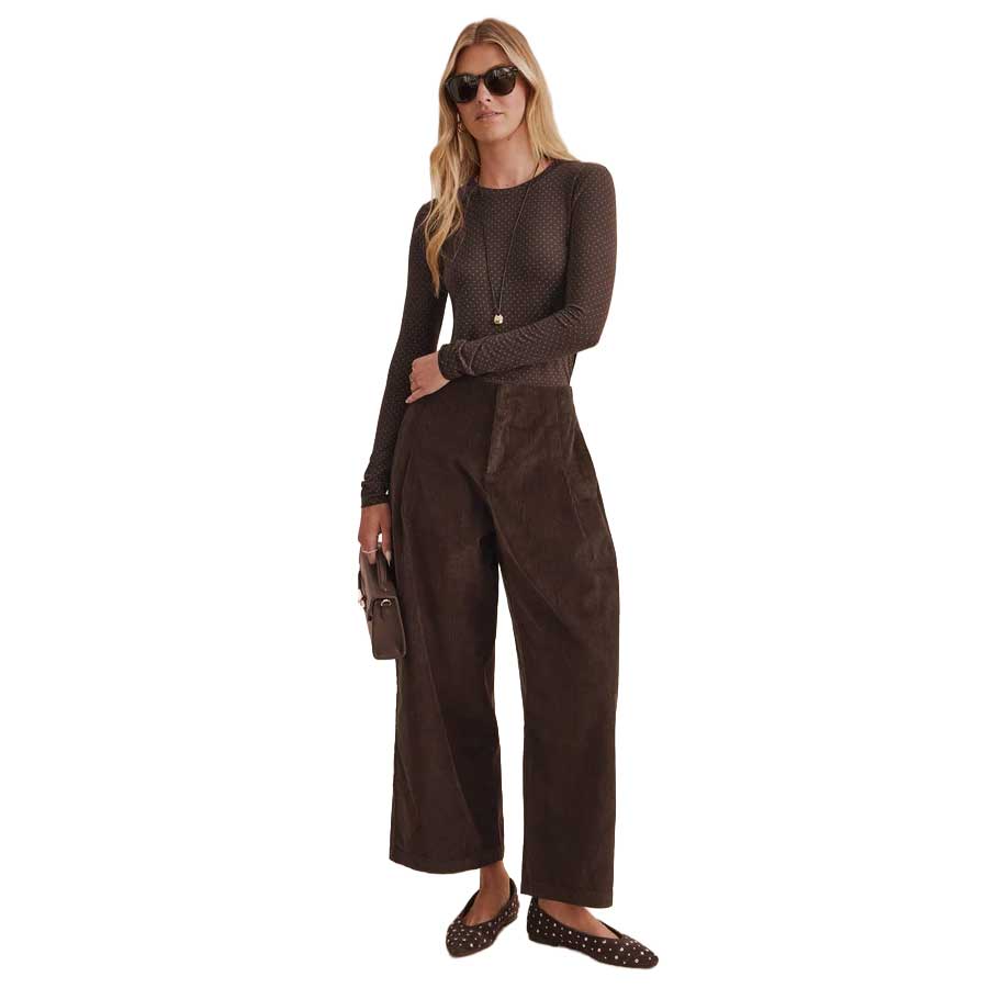 Women's Bamboo Long Sleeve Tee - Java/Taupe Grey