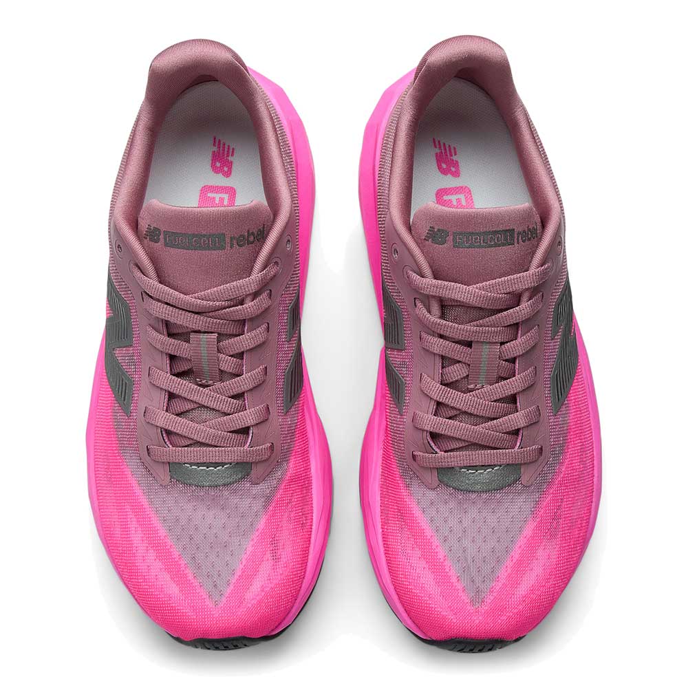 Women's FuelCell Rebel v5 Running Shoe - Pink Heat/Rosewood - Regular (B)