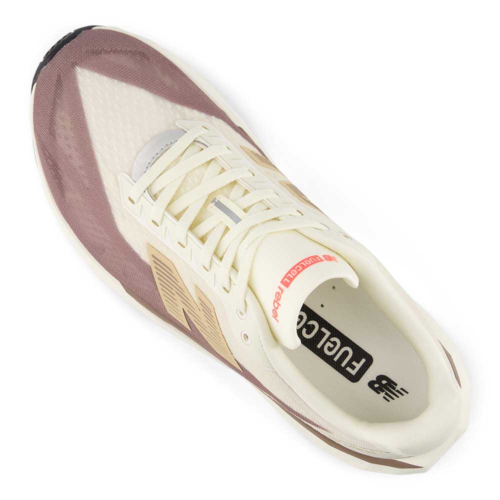 Women's FuelCell Rebel v5 Running Shoe - Angora/Earth Shadow - Regular (B)