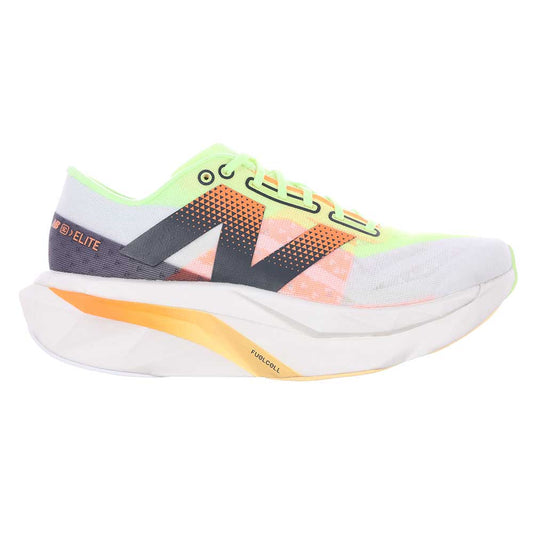 Women's FuelCell SuperComp Elite v4 Racing Shoe - White/Bleached Lime Glo - Regular (B)