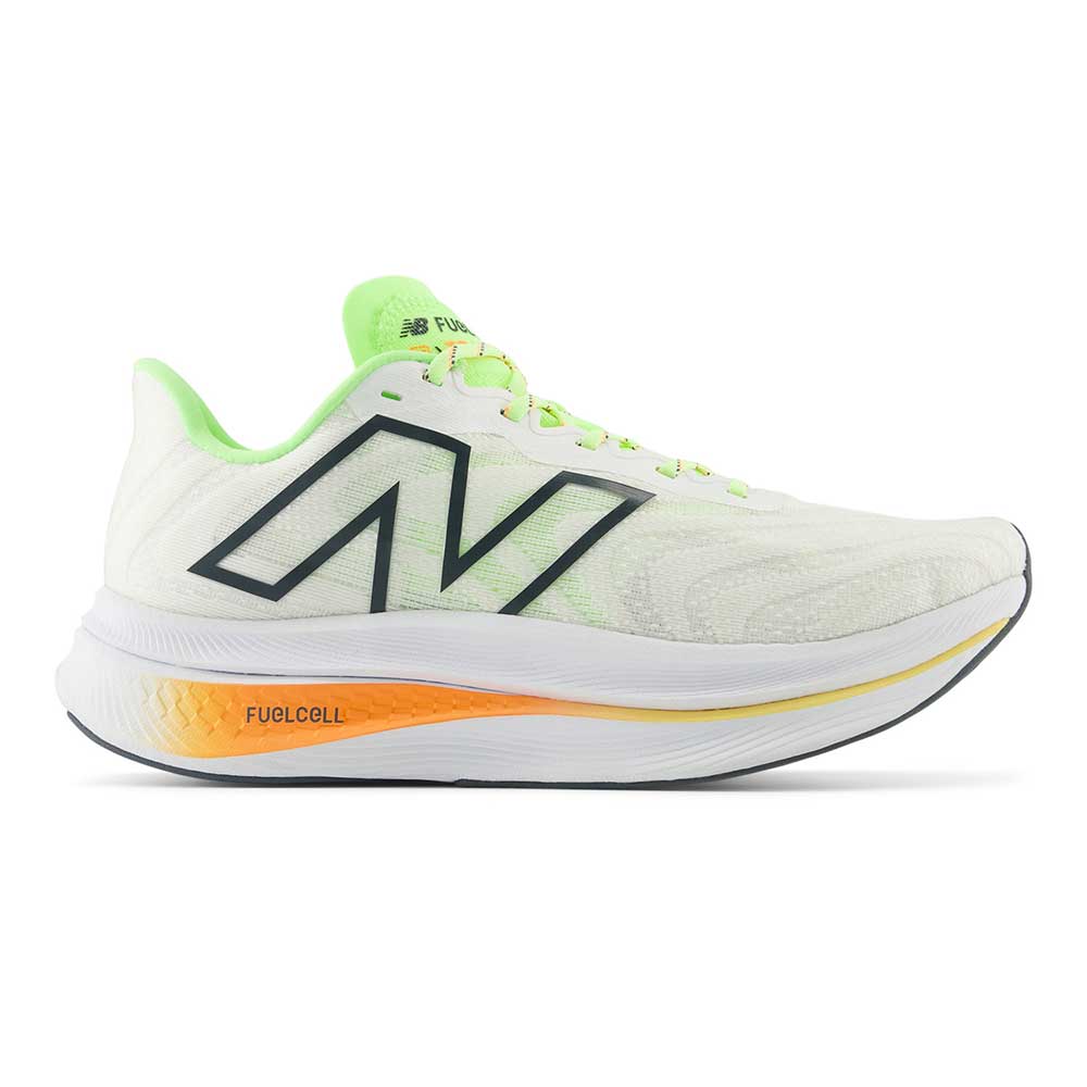 Women's FuelCell SuperComp Trainer v2 Running Shoe - White/Bleached Lime Glo - Regular (B)
