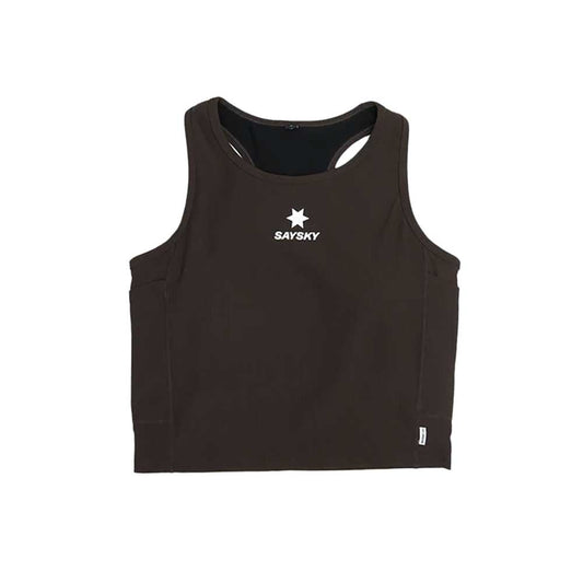 Women's Combat Rib Crop Top - Coffee