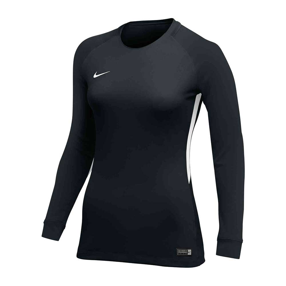 Women s Long Sleeve Tiempo Premier Jersey Black Gazelle Sports