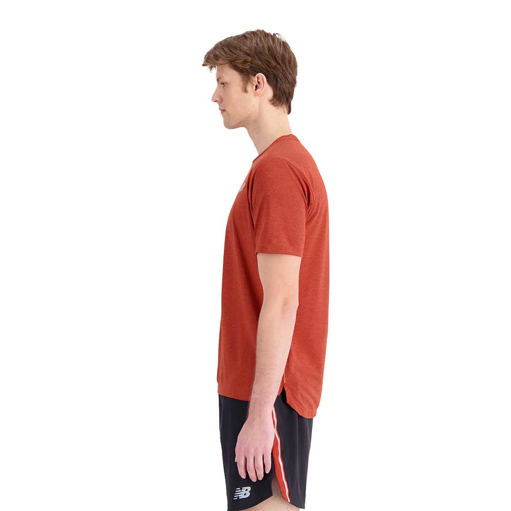 Men's Impact Run Short Sleeve - Brick Red