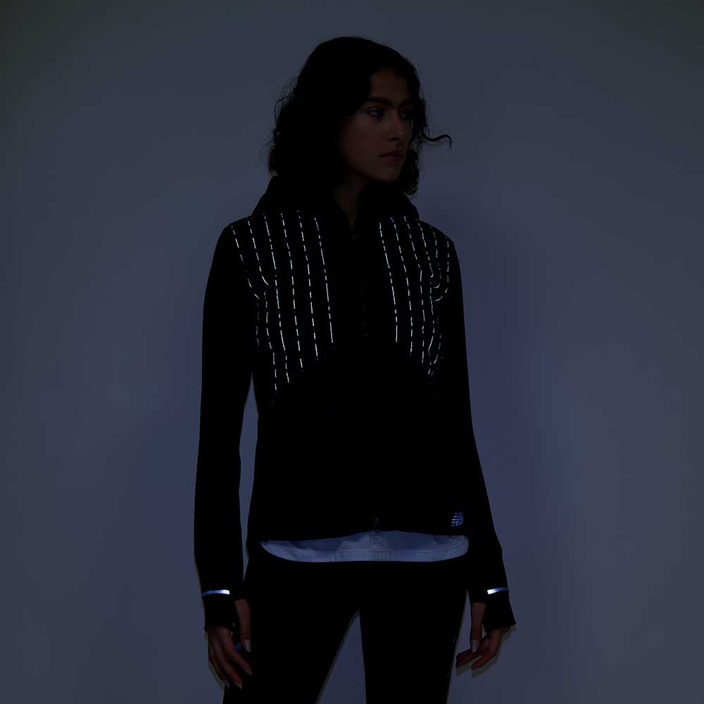 Women's Impact Run Luminous Heat Jacket - Black