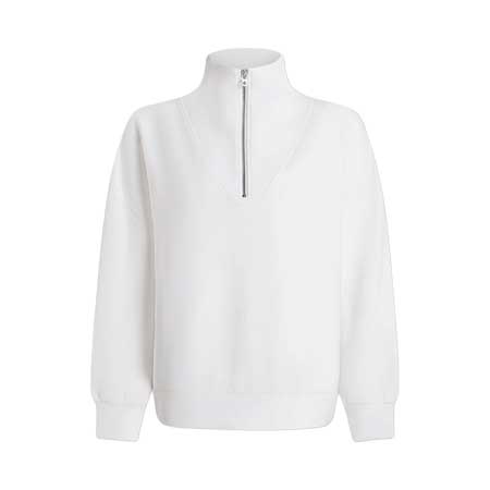 Women's Hawley 1/2 Zip Sweat - White