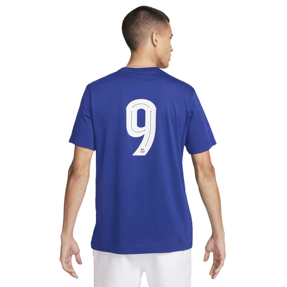 FCB Nike Short Sleeve Number 9 Tee - Deep Royal Blue/White