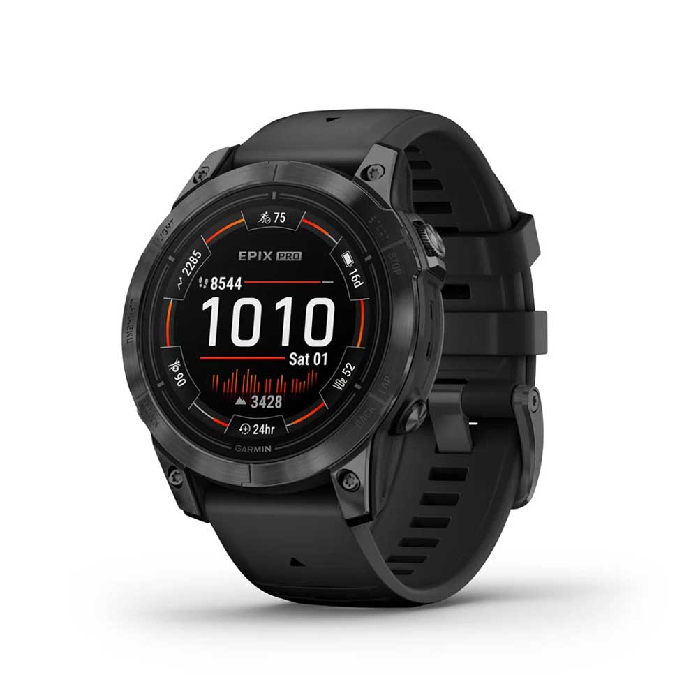 epix 2 Pro 47mm Standard Watch - Slate Gray Steel with Black Band