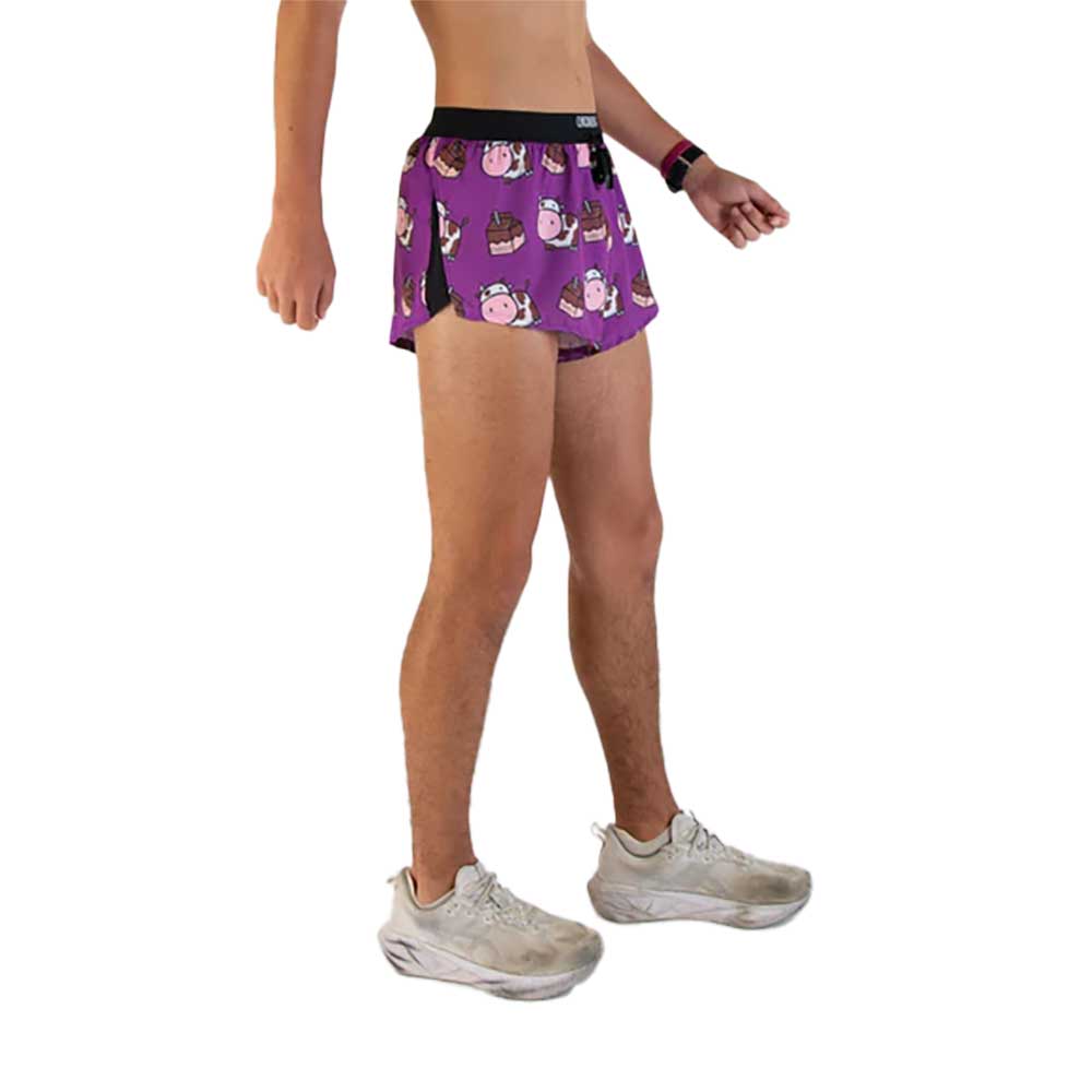 Men's Choccy Cows 2" Drawstring Split Short - Choccy Cows
