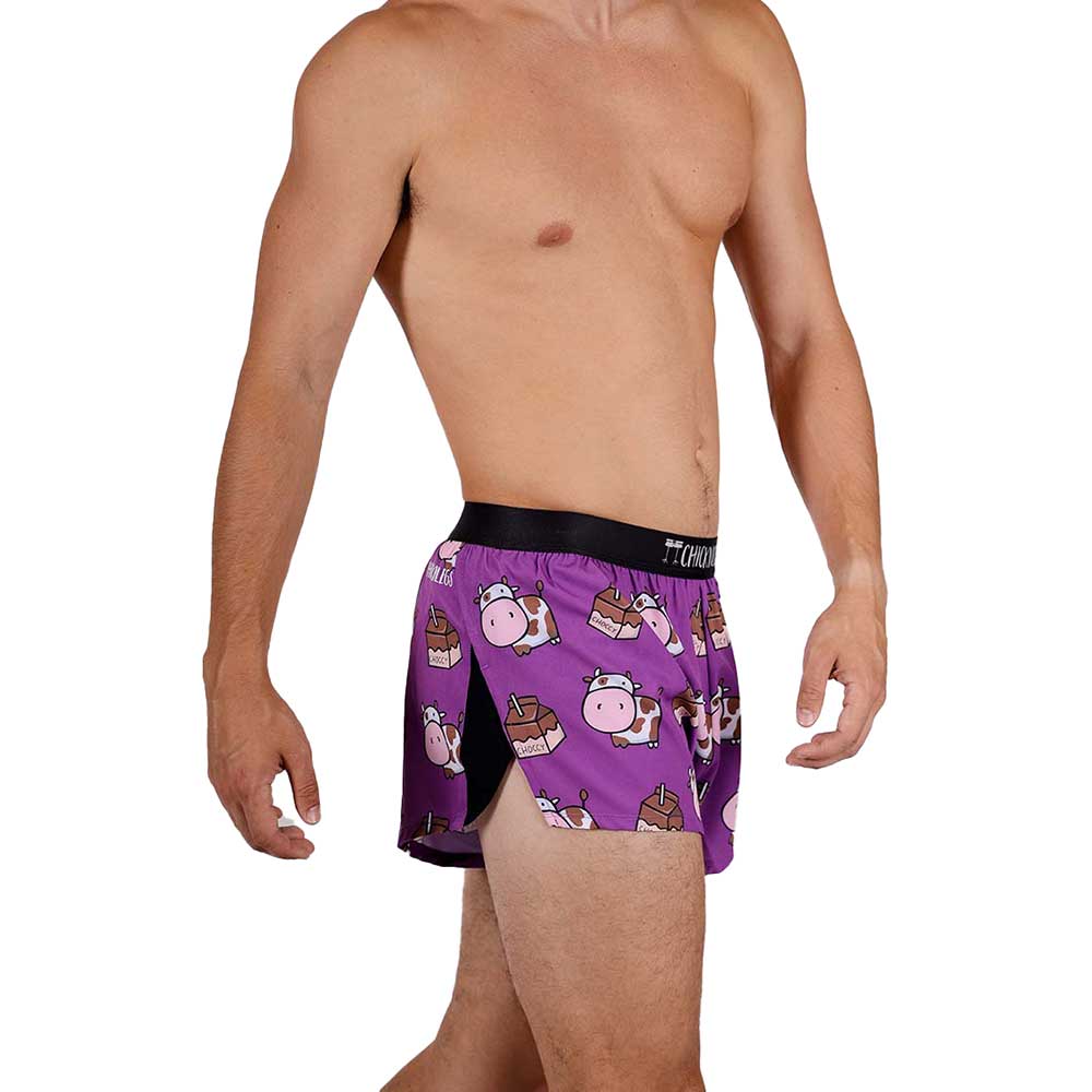 Men's Choccy Cows 2" Split Short - Choccy Cows
