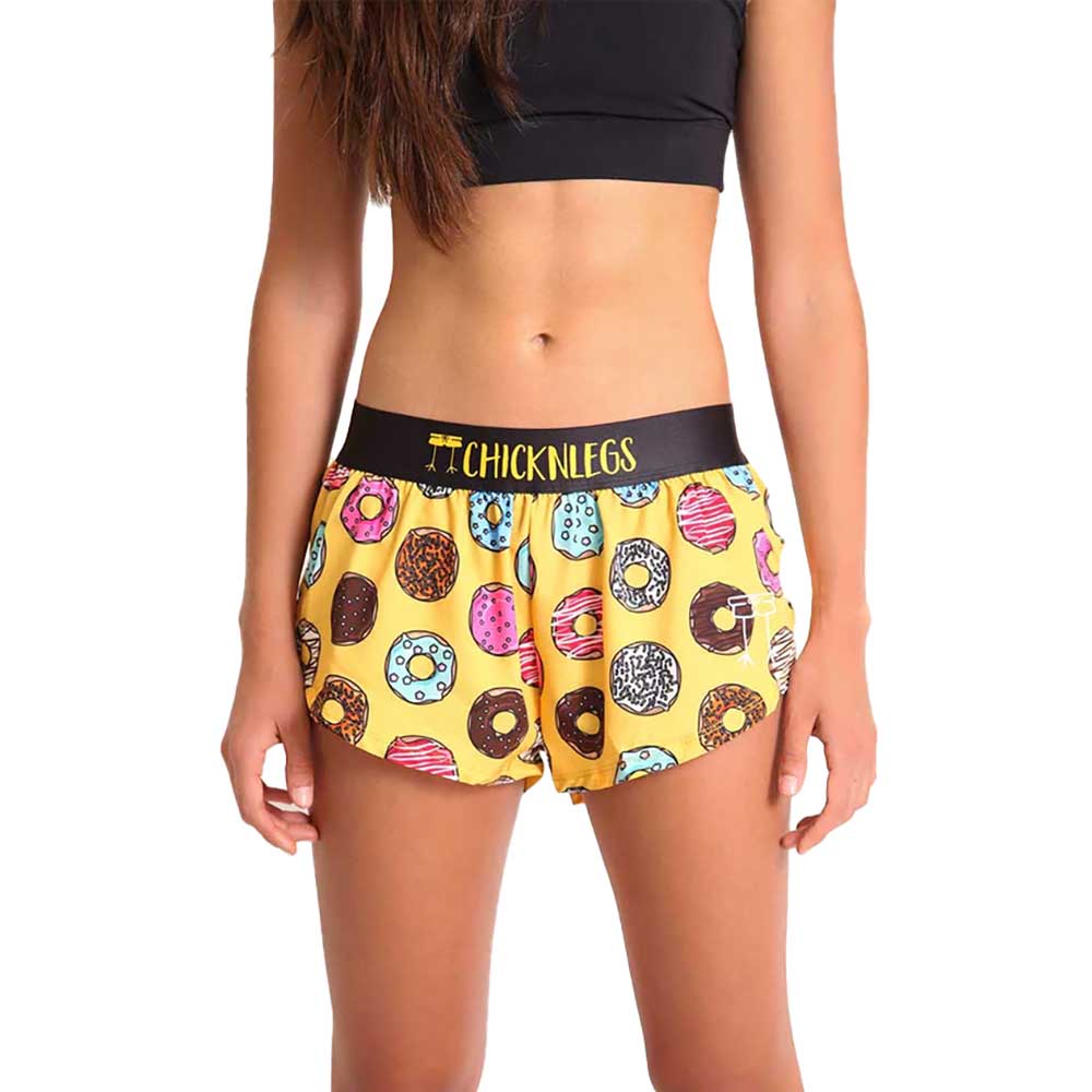 Women's Salty Donuts 1.5" Split Shorts - Salty Donuts