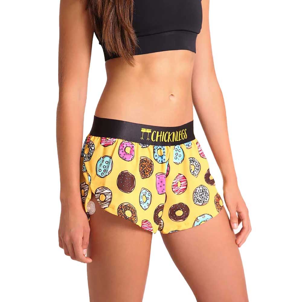 Women's Salty Donuts 1.5" Split Shorts - Salty Donuts