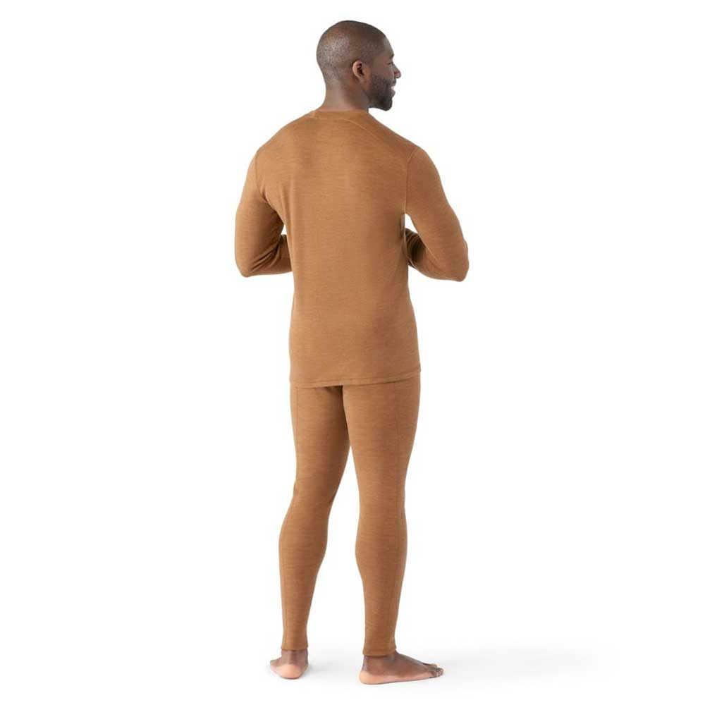 Men's Classic Thermal Merino Base Layer Crew - Fox Brown Heather