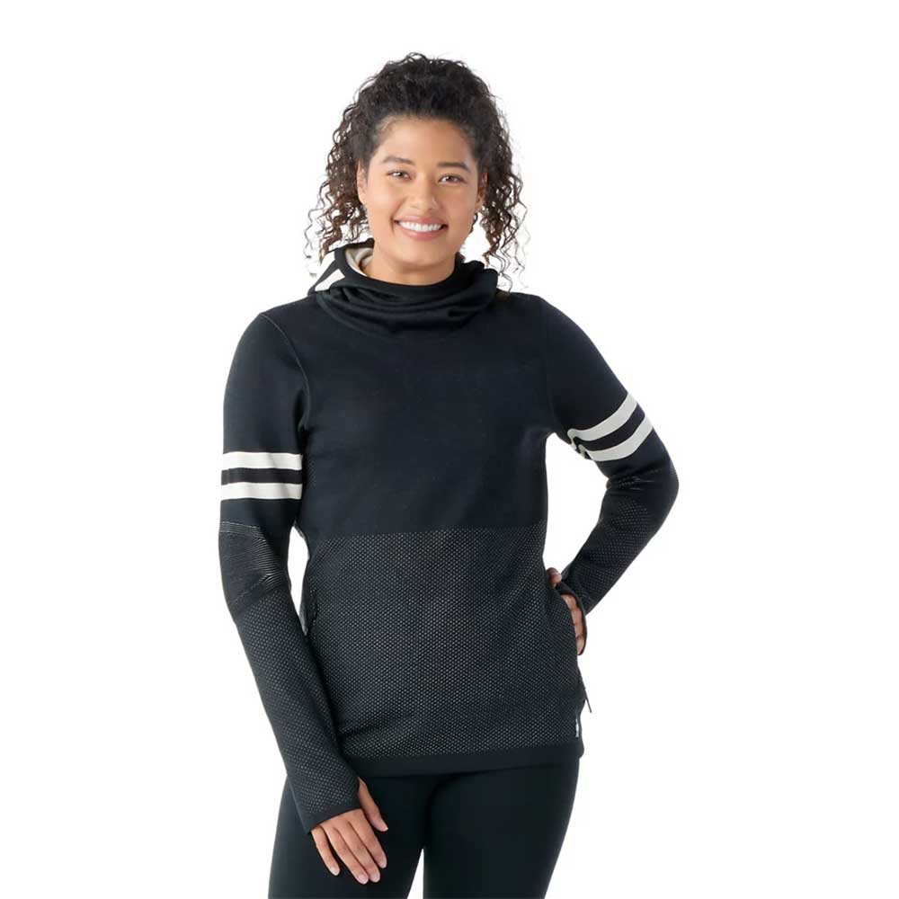Women's Intraknit Merino Tech Pullover Hoodie - Black