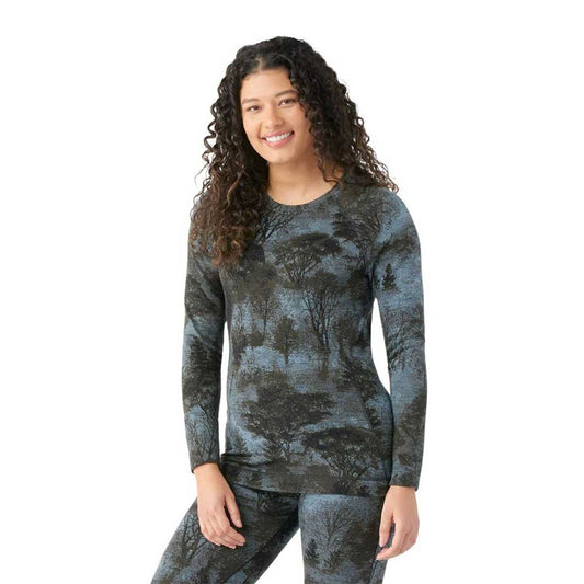 Women's Classic Thermal Merino Base Layer Crew - Black Forest