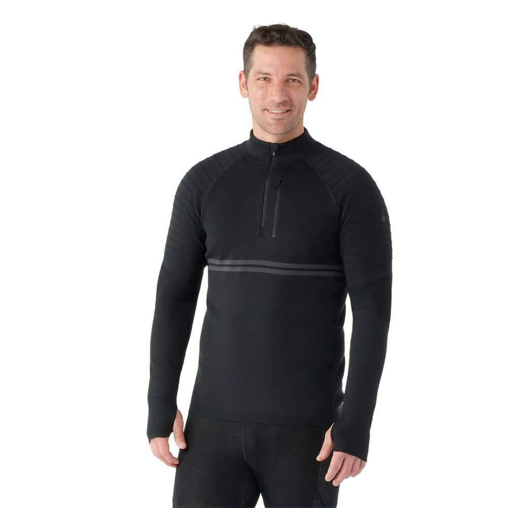 Men's Intraknit™ Merino Tech 1/4 Zip - Black-Charcoal