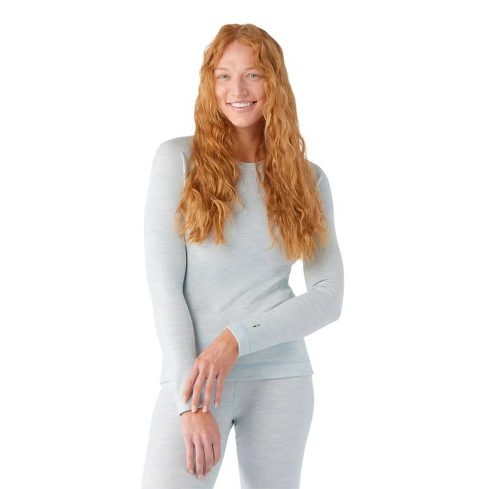 Women's Classic Thermal Merino Base Layer Crew - Winter Sky Heather