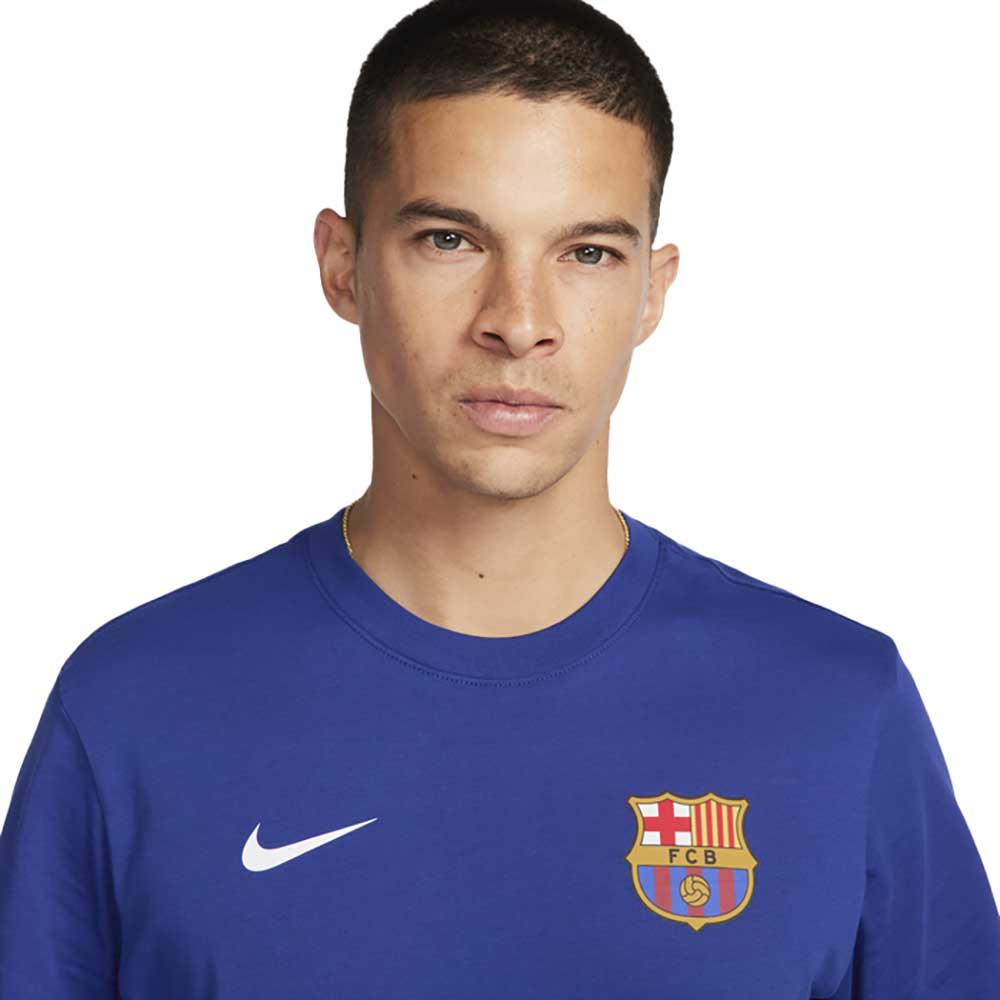 FCB Nike Short Sleeve Number 9 Tee - Deep Royal Blue/White