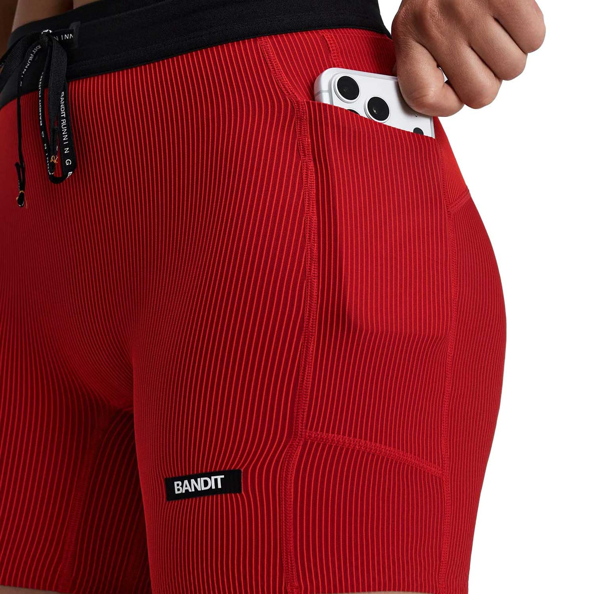 Women's Striped Cadence 5" Compression Short - Oxide Red/Signal Red
