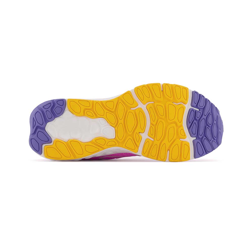 Youth Fresh Foam X 880v12 Big Kids Running Shoe - Vibrant Pink/Vibrant Apricot - Extra Wide (XW)