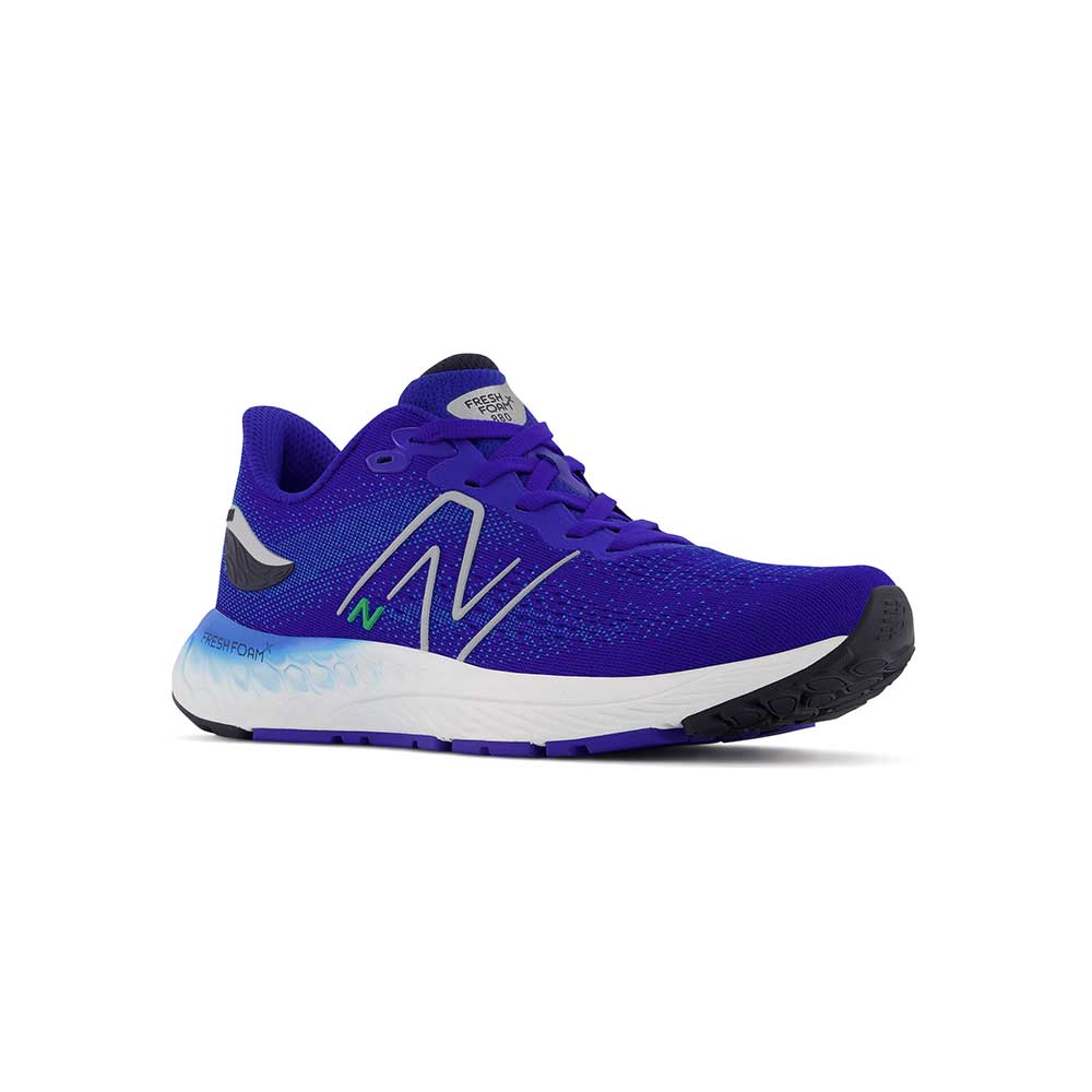Youth Fresh Foam X 880v12 Big Kids Running Shoe- Infinity Blue/Vibrant Spring - Regular (M)