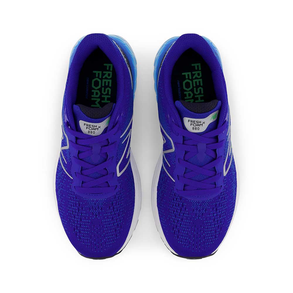 Youth Fresh Foam X 880v12 Big Kids Running Shoe- Infinity Blue/Vibrant Spring - Regular (M)