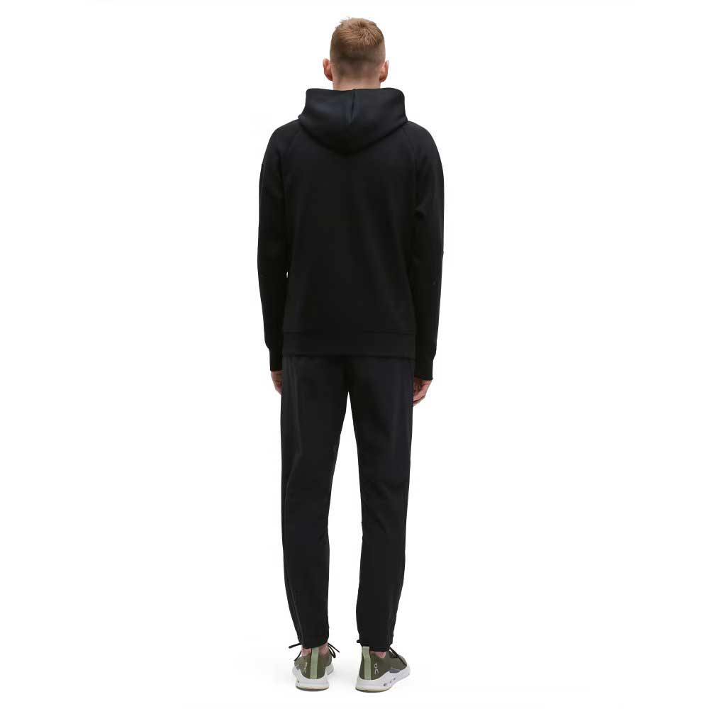 Men's Zippered Hoodie - Black