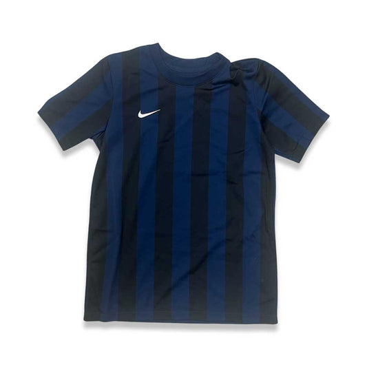 Youth Short Sleeve Striped Division IV Jersey - College Navy