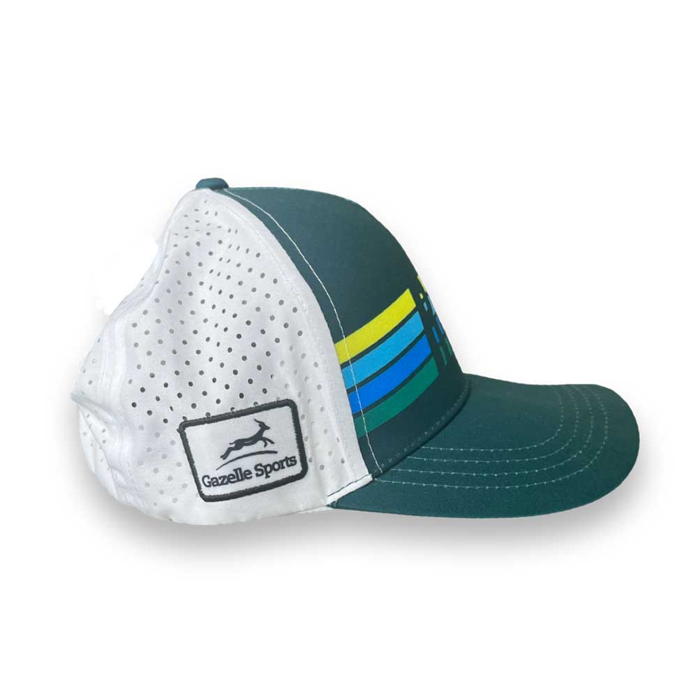 RUN Striped Running Trucker - Dark Teal/Blue/Yellow