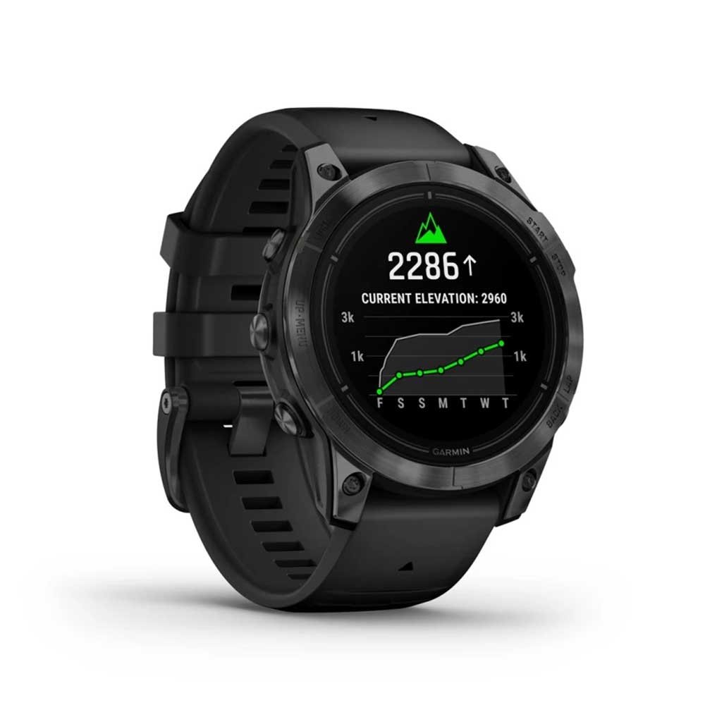 epix 2 Pro 47mm Standard Watch - Slate Gray Steel with Black Band