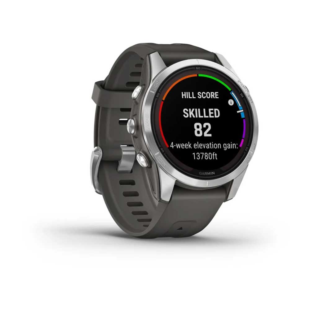 fenix 7S Pro Solar Glass - Silver with Graphite Band