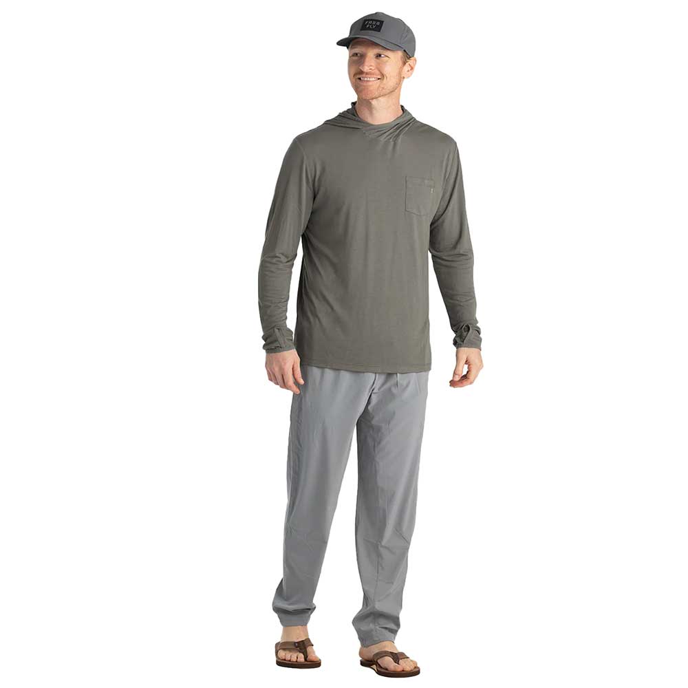 Men's Bamboo Lightweight Fleece Hoodie - Fatigue