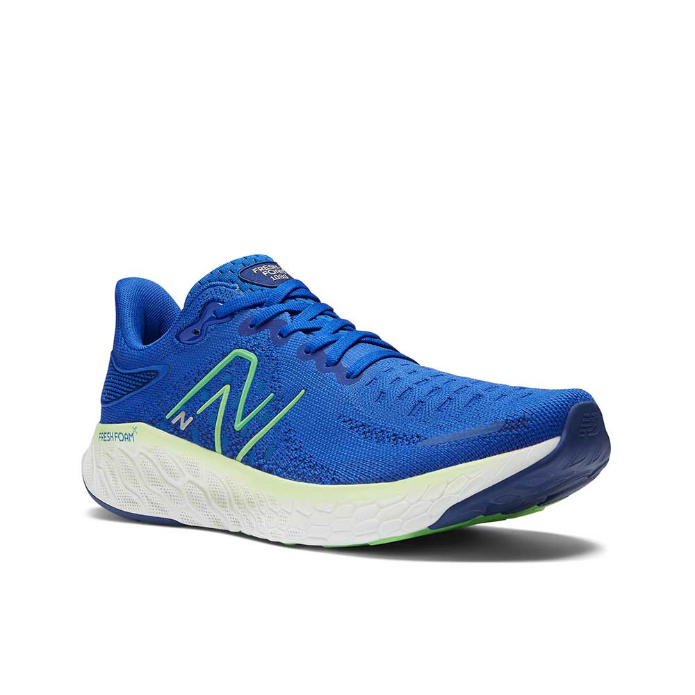 Men's Fresh Foam X 1080v12 Running Shoe- Infinity Blue/Green Apple - Regular (D)