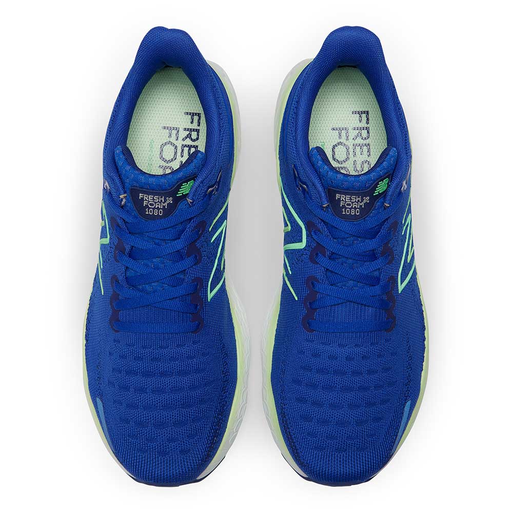 Men's Fresh Foam X 1080v12 Running Shoe- Infinity Blue/Green Apple - Regular (D)