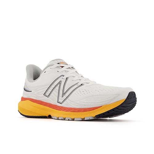 Men's Fresh Foam 860v12 Running Shoe - White/Vibrant Apricot - Regular (D)