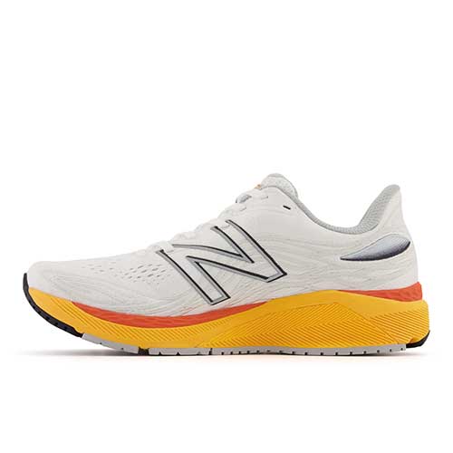 Men's Fresh Foam 860v12 Running Shoe - White/Vibrant Apricot - Regular (D)