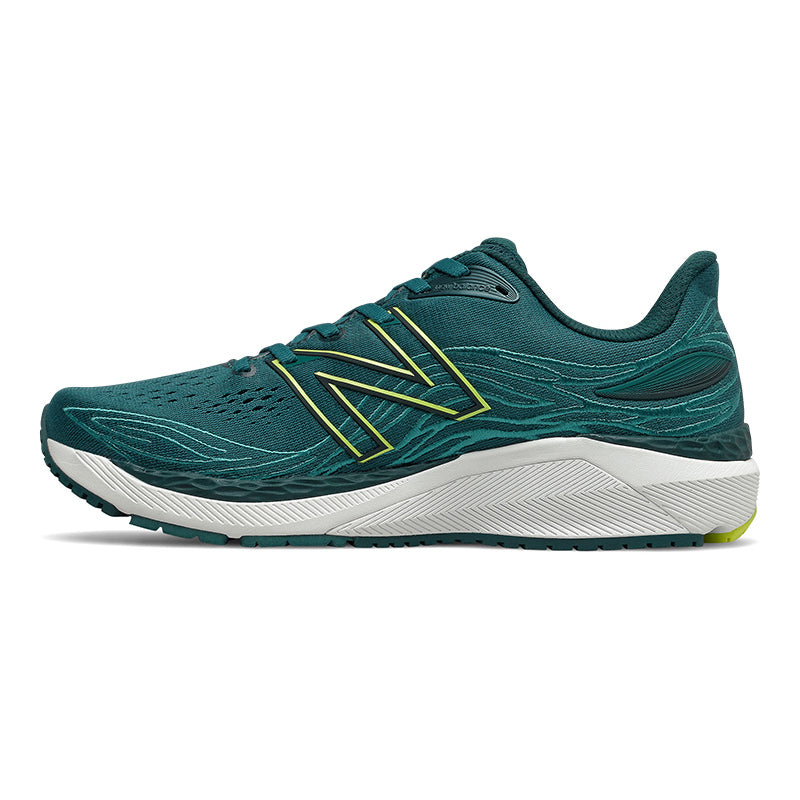Men's Fresh Foam 860v12 Running Shoe - Mountain Teal/Sulphur Yellow - Regular (D)