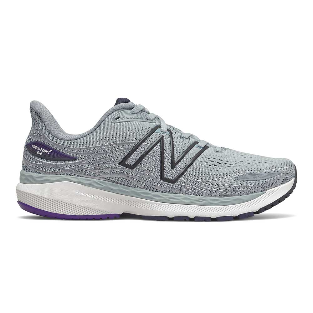 Men's Fresh Foam 860v12 Running Shoe - Light Aluminum/Deep Violet - Regular (D)