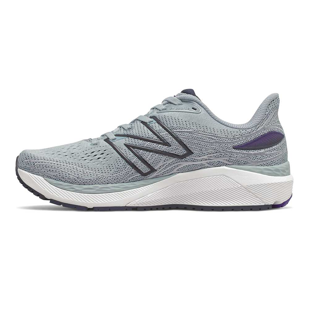 Men's Fresh Foam 860v12 Running Shoe - Light Aluminum/Deep Violet - Regular (D)