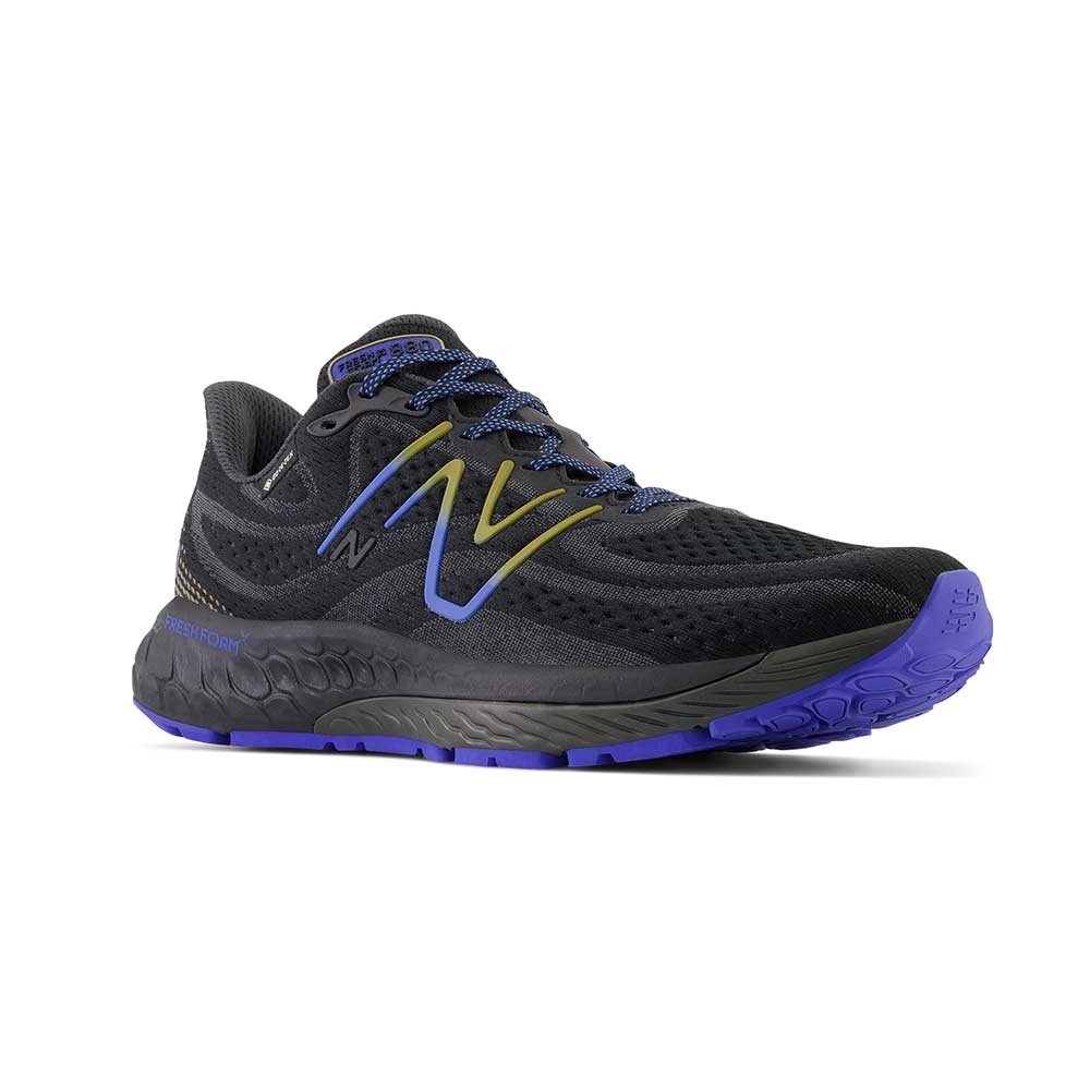 Men's Fresh Foam X 880 V13 Gore-Tex® Running Shoe - Black/Marine Blue- Wide (2E)