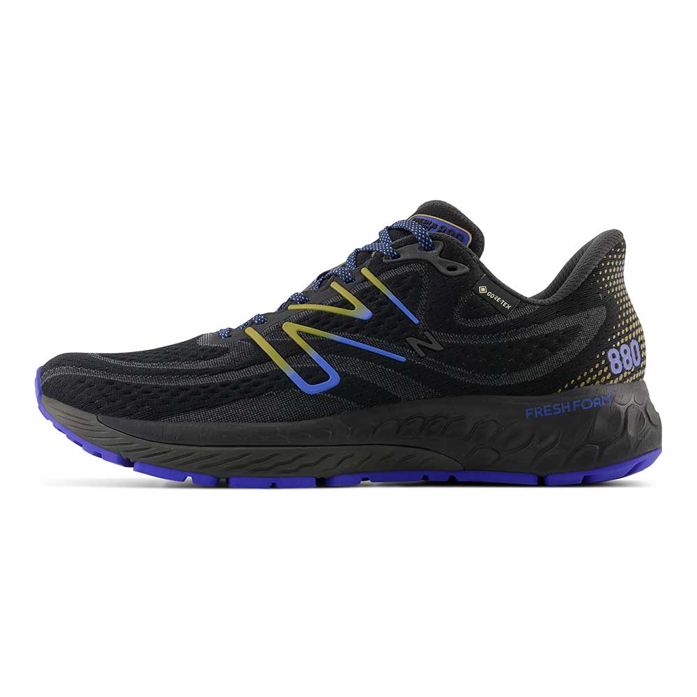 Men's Fresh Foam X 880 V13 Gore-Tex® Running Shoe - Black/Marine Blue- Wide (2E)