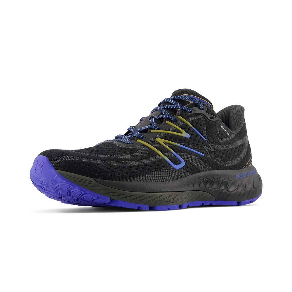 Men's Fresh Foam X 880 V13 Gore-Tex® Running Shoe - Black/Marine Blue- Wide (2E)