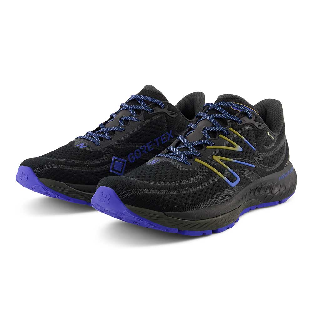 Men's Fresh Foam X 880 V13 Gore-Tex® Running Shoe - Black/Marine Blue- Wide (2E)