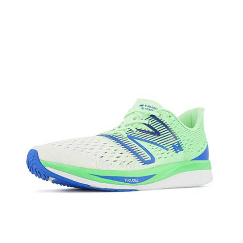 Men's FuelCell SuperComp Pacer Running Shoe- White/Vibrant Spring - Regular (D)