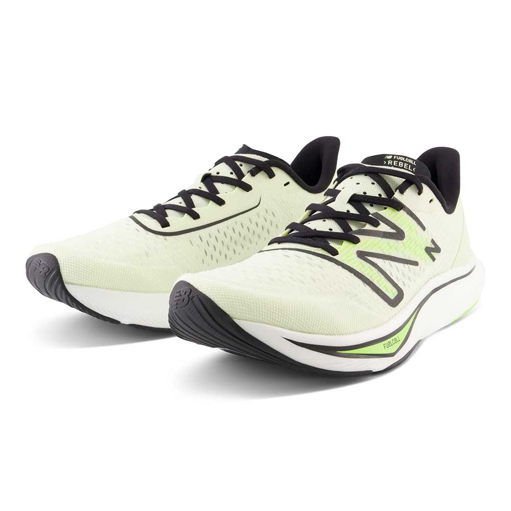 Men's FuelCell Rebel v3 Running Shoe - Pistachio Butter/Thirty Watt - Regular (D)