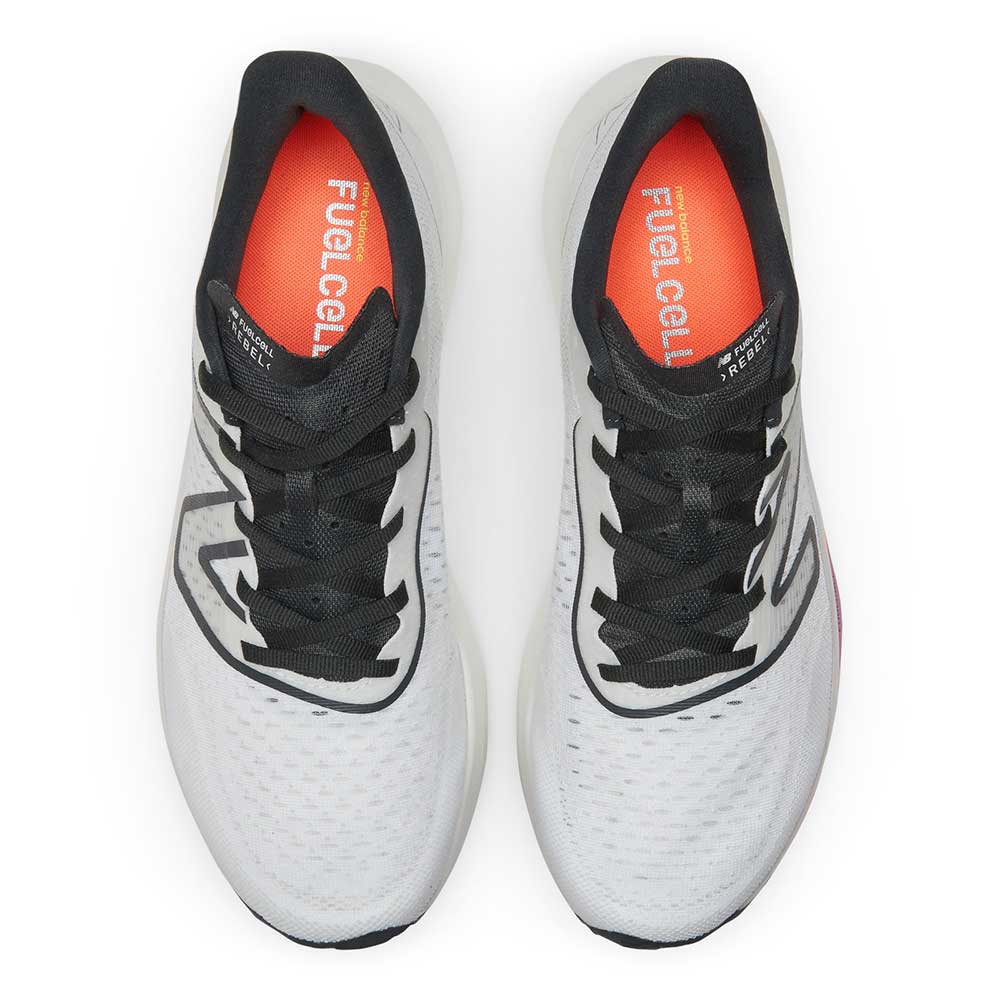 Men's FuelCell Rebel v3 Running Shoe- White/Blacktop - Regular (D)