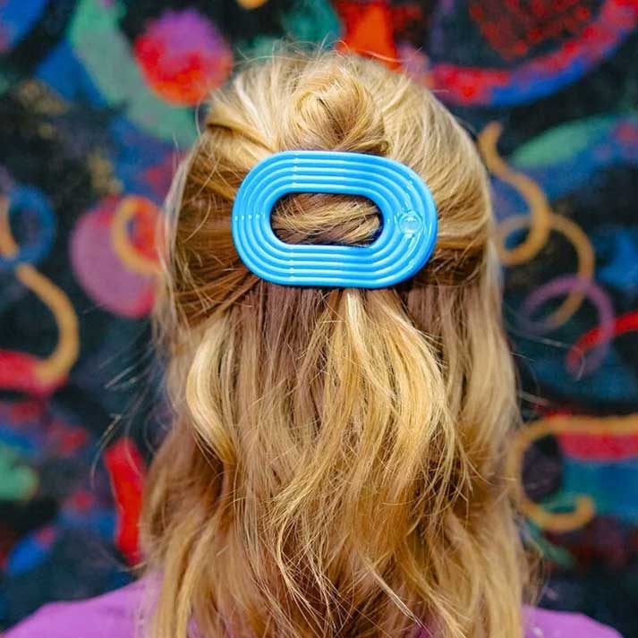 Flat Round Hair Clip Medium - Miami Vice